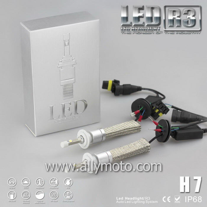 40W LED Headlight Cree R3 H7 40W LED Headlight Cree R3 H7